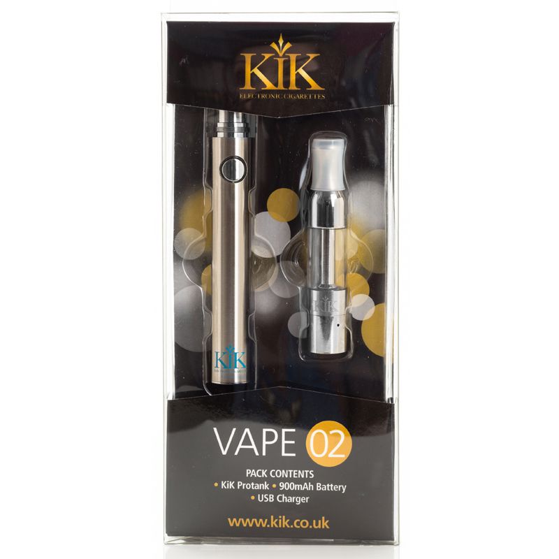 KiK Vape 02 900mah Battery Silver